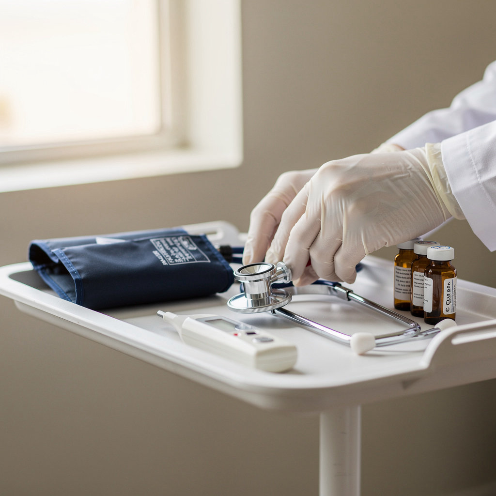 Naranjo Jorge MD San Diego - compassionate primary care doctor consulting with patient in San Diego office